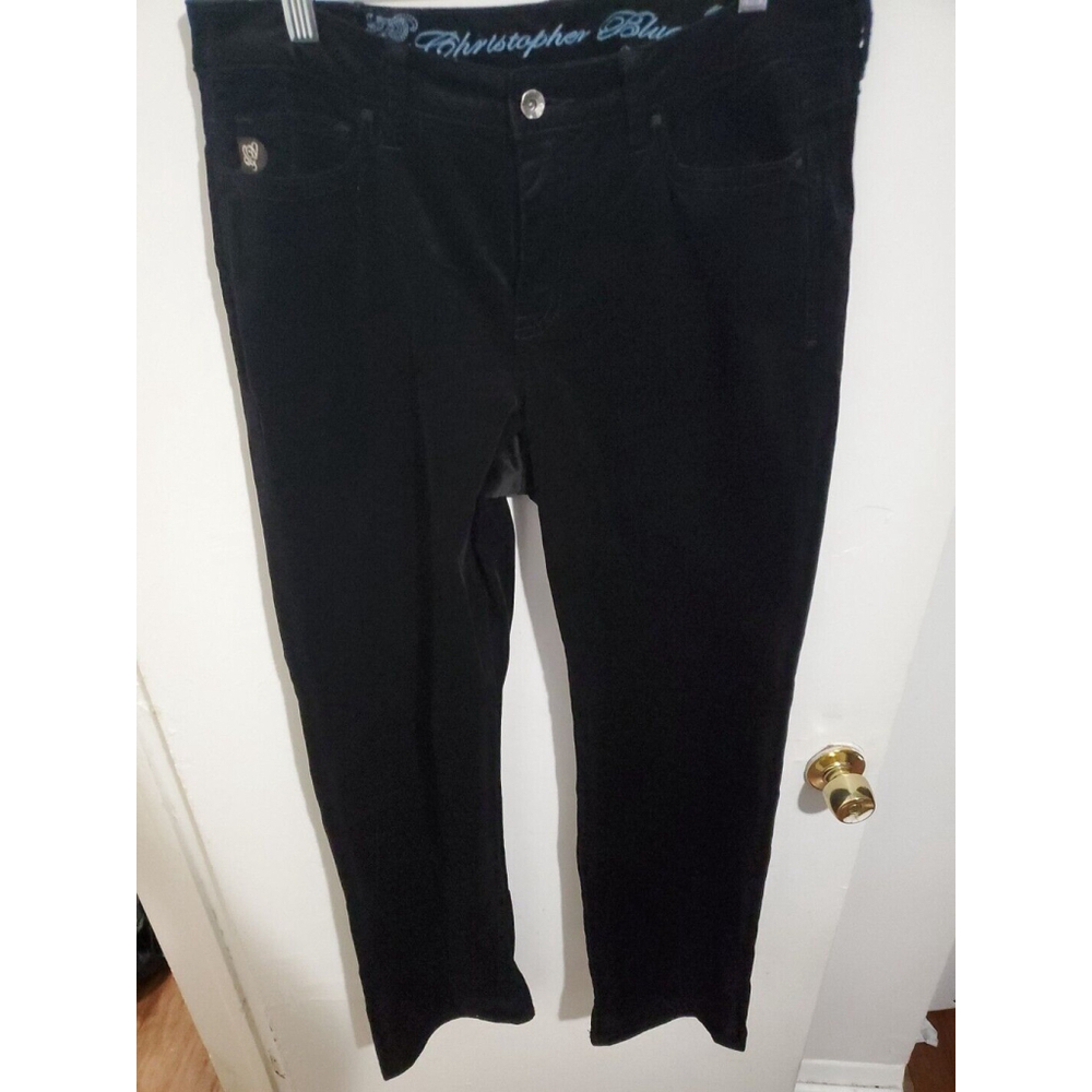 Christopher Blue Size 6 Black Straight Leg Mid-Rise Easy Trouser Jeans